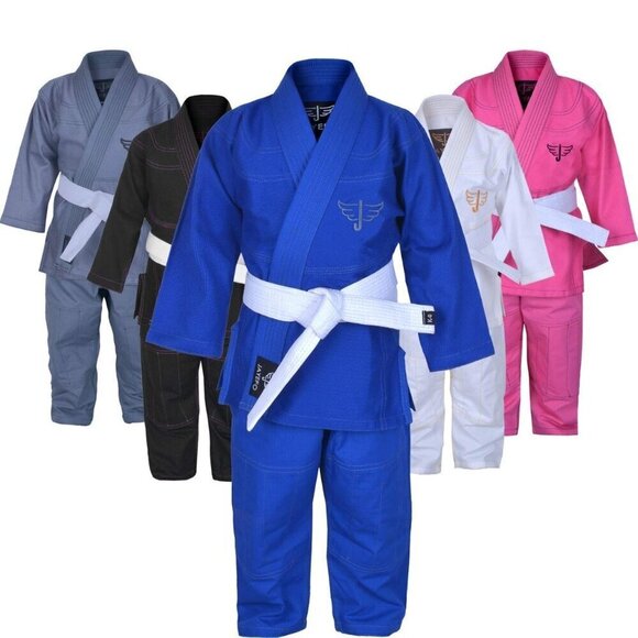 Jayefo Kids BJJ GI'S MGDON (Blue/Grey, K3) - Picture 1 of 1